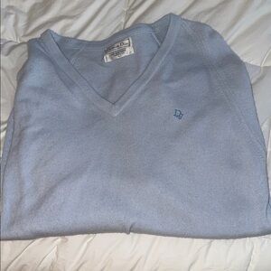 Dior Sky Blue V-Neck Sweater